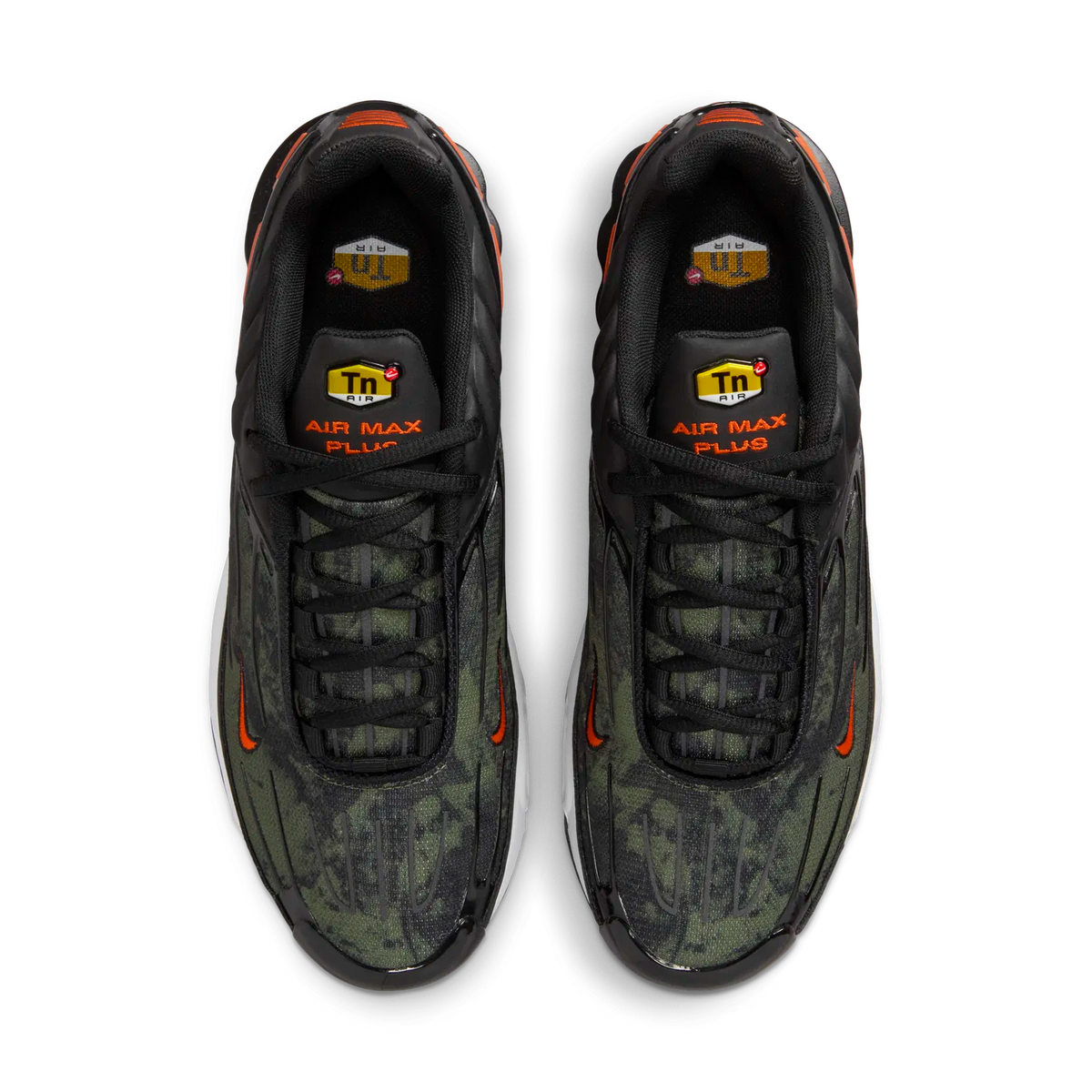 Nike Air Max Plus III Camo Medium Olive Safety Orange